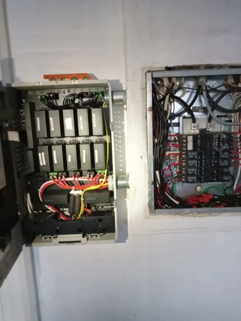 Electrical panel upgrade completed for Security Camera Wiring in Wyoming